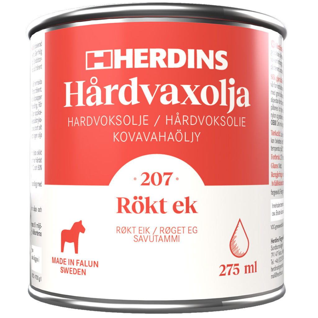 Herdins Hårdvaxolja Rökt ek 275ml produktbild