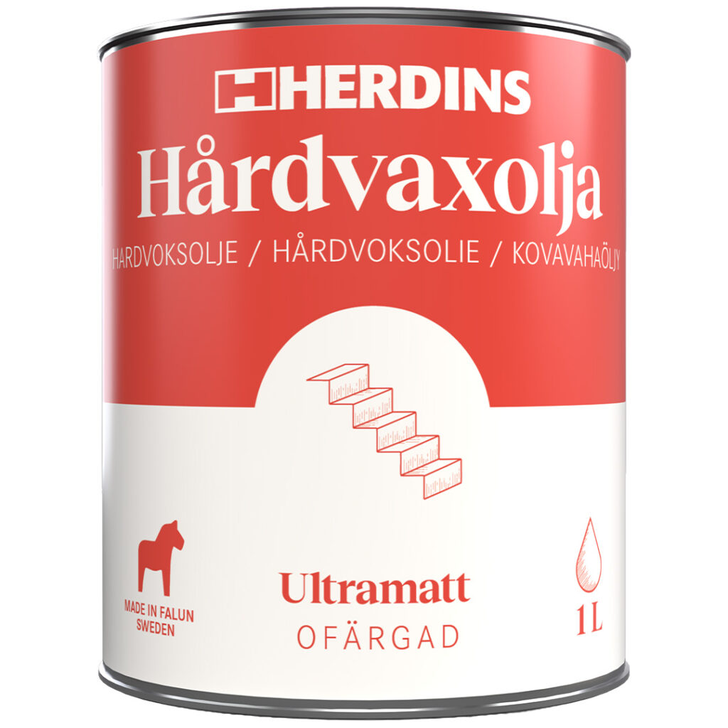 Herdins Hårdvaxolja natur ultramatt 1L produktbild