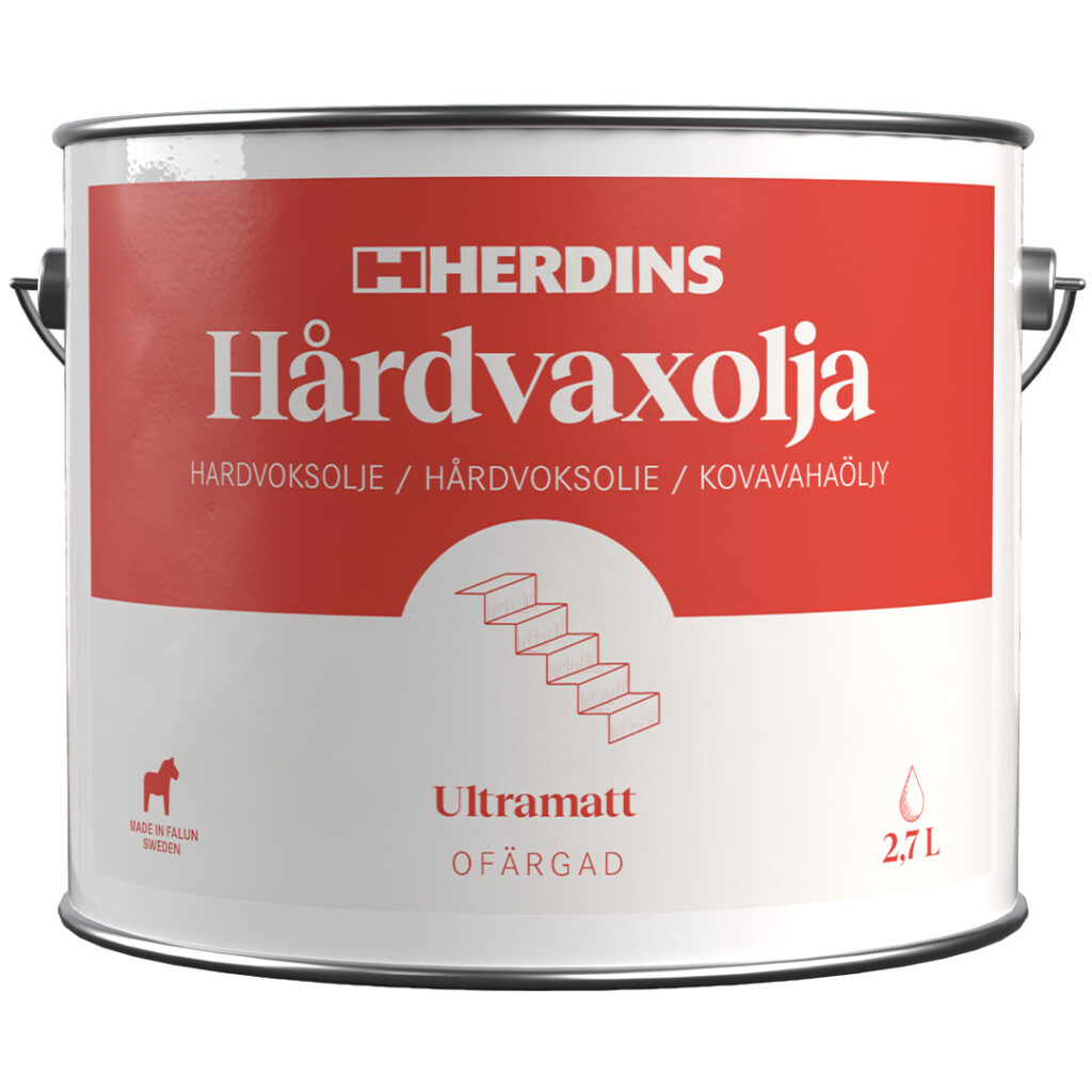 Herdins Hårdvaxolja natur ultramatt 2,7L produktbild