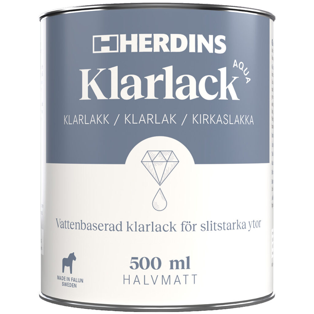 Klarlack Aqua Halvmatt