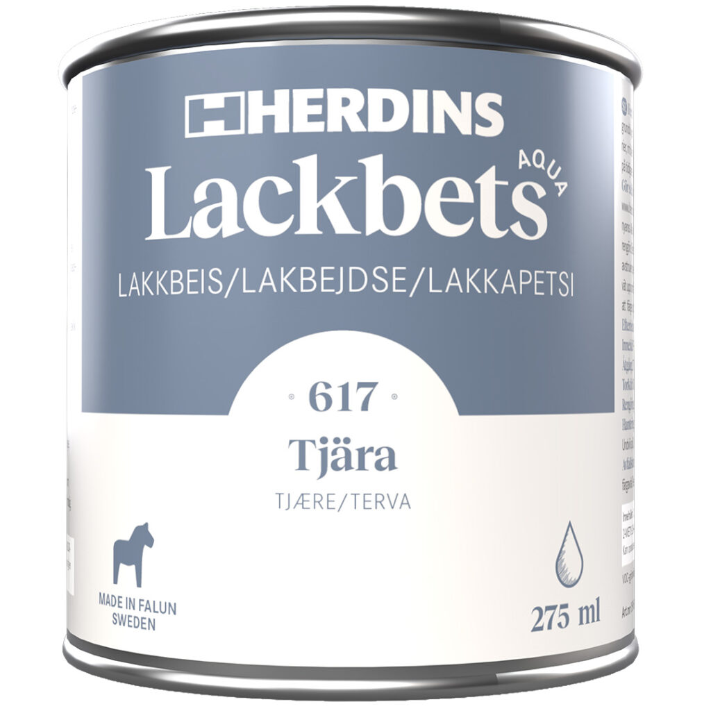 Herdins Lackbets Aqua i nyansen Tjära
