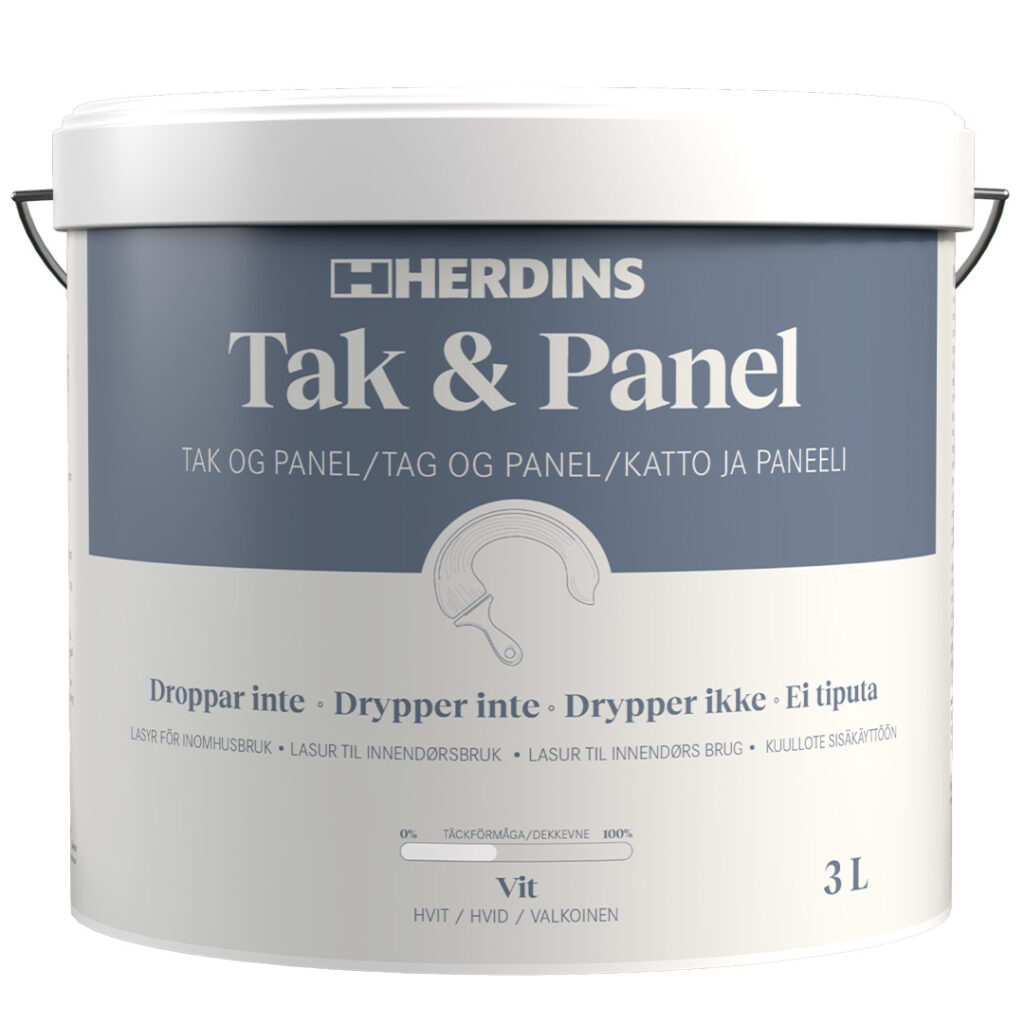 Herdins Tak & Panel vit 3L Produktbild