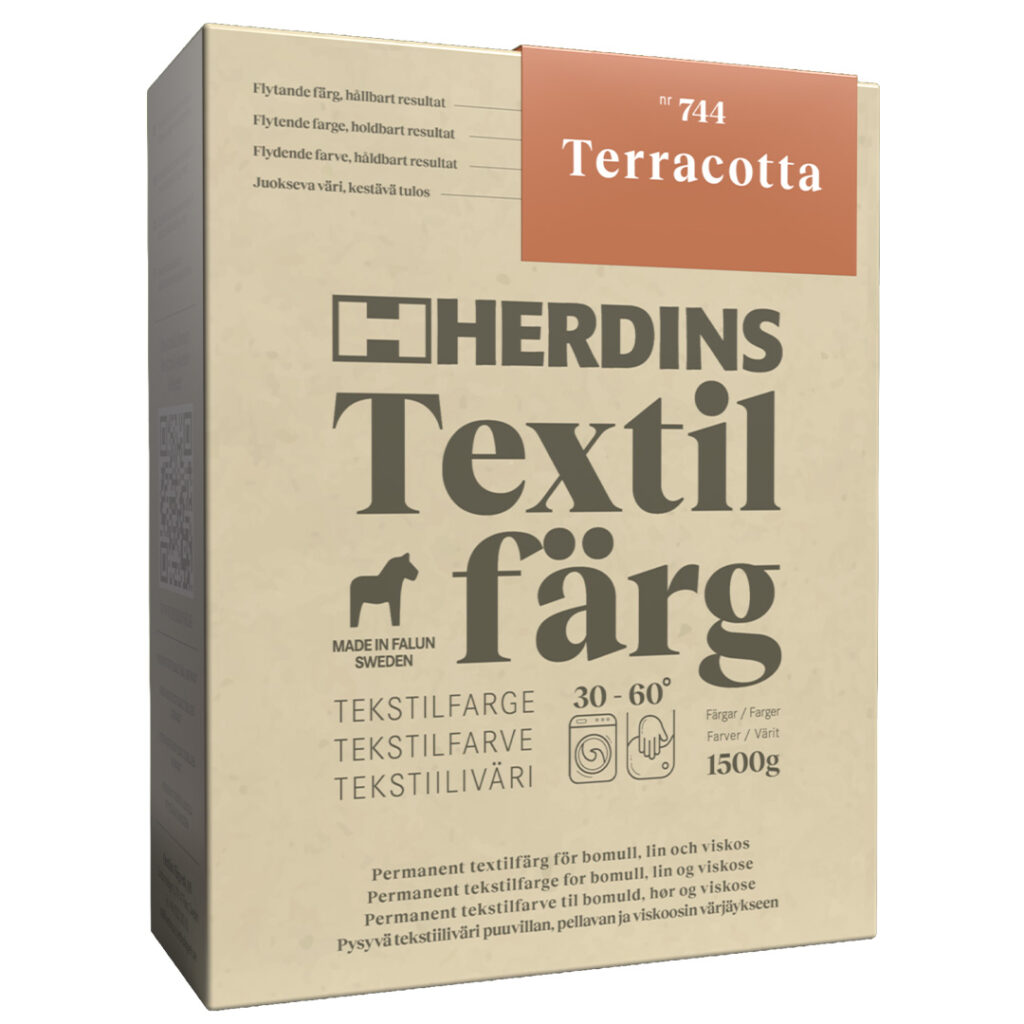 Herdins Textilfärg produktbild i nyansen Terracotta