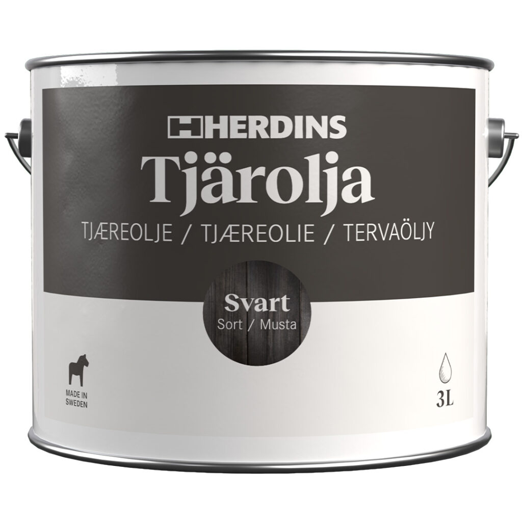 Herdins Tjärolja Pigmenterad Svart 3L produktbild